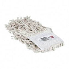 Rubbermaid - White Head Band, Small Cotton #16 Size Cut End Mop Head - 4 Ply, Clamp Jaw & Side Loading Connection, Use for General Purpose - All Tool & Supply