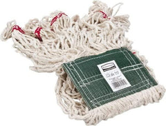 Rubbermaid - 5" Green Head Band, Medium Blended Fiber Loop End Mop Head - 4 Ply, Clamp Jaw Connection, Use for General Purpose - All Tool & Supply