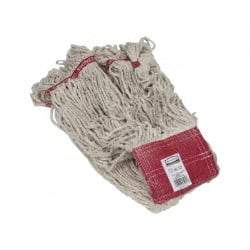 Rubbermaid - 5" Red Head Band, Large Blended Fiber Loop End Mop Head - 4 Ply, Clamp Jaw Connection, Use for General Purpose - All Tool & Supply