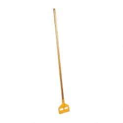 Rubbermaid - 60" Hardwood Quick Connect Mop Handle - 1 to 1-1/4" Wet Mop Head Band, Plastic Connector, Use with Wet Mops - All Tool & Supply