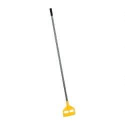 Rubbermaid - 60" Fiberglass Quick Connect Mop Handle - 1 to 1-1/4" Wet Mop Head Band, Plastic Connector, Use with Wet Mops - All Tool & Supply