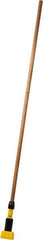 Rubbermaid - 60" Hardwood Quick Connect Mop Handle - 5" Wet Mop Head Band, Plastic Connector, Use with Wet Mops - All Tool & Supply