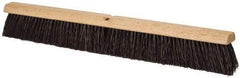 PRO-SOURCE - 30" Heavy Duty Polypropylene Push Broom - 3-1/4" Bristle Length, Wood Block, Threaded Handle Connection, Handle Sold Separately - All Tool & Supply