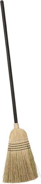 PRO-SOURCE - 56" OAL Corn Bristle Broom - Wood Handle - All Tool & Supply