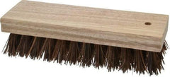 PRO-SOURCE - 1" Bristle Length, Palmyra Scrub Brush - 7" OAL, Hardwood Block - All Tool & Supply