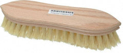 PRO-SOURCE - 1" Bristle Length, Tampico Scrub Brush - 9" OAL, Hardwood Block - All Tool & Supply