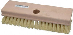 PRO-SOURCE - Tampico Scrub Brush - 8" OAL, Tapered Handle - All Tool & Supply