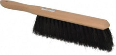 PRO-SOURCE - Horsehair Counter Duster - 2-1/2" Bristle Length, 9" Long Head, Hardwood Handle, Black - All Tool & Supply