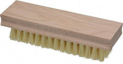 PRO-SOURCE - 6-1/2" OAL Hand & Fingernail Scrub Brush - Tampico Bristles, Hardwood Block - All Tool & Supply