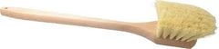 PRO-SOURCE - 2" Bristle Length, Tampico Utility Scrub Brush - 20" OAL, Hardwood Block - All Tool & Supply