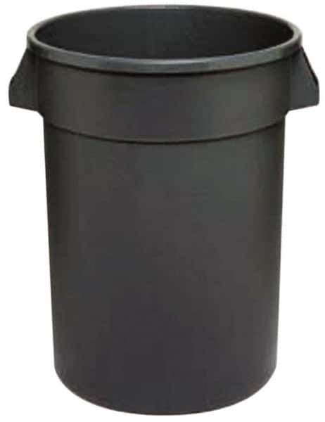 Continental - 44 Gal Gray Round Trash Can - Polyethylene - All Tool & Supply