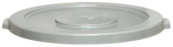 Continental - Round Lid for Use with 44 Gal Round Trash Cans - Gray, Polyethylene, For Huskee Trash Cans - All Tool & Supply