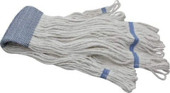 PRO-SOURCE - 5" White Head Band, X-Large Blended Fiber Extra Large #32 Loop End Mop Head - 4 Ply, Clamp Jaw Connection, Use for General Purpose - All Tool & Supply