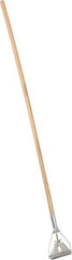 PRO-SOURCE - 60" Wood Quick Connect Mop Handle - Metal Connector, Use with Wet Mops - All Tool & Supply