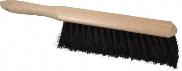 PRO-SOURCE - Tampico Counter Duster - 2-1/2" Bristle Length, 9" Long Head, Hardwood Handle, Black - All Tool & Supply