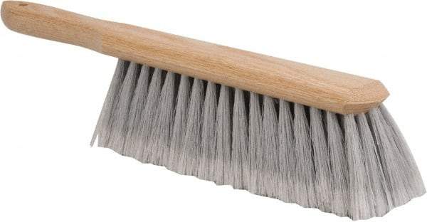 PRO-SOURCE - Plastic Counter Duster - 2-1/2" Bristle Length, 9" Long Head, Hardwood Handle, Gray - All Tool & Supply