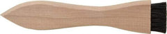 PRO-SOURCE - 4-3/4" OAL, Horsehair Dirt Brush - 1/2" Bristle Length, 7/8" Long x 1-3/32" Wide Head, Straight Hardwood Handle - All Tool & Supply