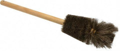 Made in USA - Tampico Food Service Brush - 5-3/4" x 4-1/2" Long x 4-1/2" Wide Head, 5-3/4" OAL, White, Wood Block - All Tool & Supply