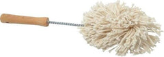 Made in USA - Cotton Food Service Brush - 11" Long x 3" Wide Head, 3-1/2" OAL, Ivory, Wood Block - All Tool & Supply