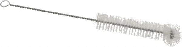 PRO-SOURCE - 3/4" Diam Nylon Tube Brush - 9" OAL, 3-1/2" Head Length, Wire Handle - All Tool & Supply