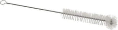 PRO-SOURCE - 3/4" Diam Nylon Tube Brush - 9" OAL, 3-1/2" Head Length, Wire Handle - All Tool & Supply