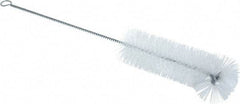 PRO-SOURCE - 1-3/8" Diam Nylon Tube Brush - 11" OAL, 4" Head Length, Wire Handle - All Tool & Supply