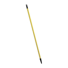 PRO-SOURCE - 48 x 1" Fiberglass Handle for Push Brooms - Threaded Connection, Yellow - All Tool & Supply