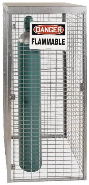 Folding Guard - 9 Door, Galvanized Tank & Cylinder Storage Lockers - All Tool & Supply