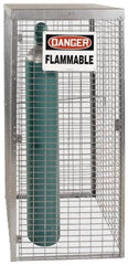 Folding Guard - 9 Door, Galvanized Tank & Cylinder Storage Lockers - All Tool & Supply