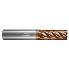 Corner Radius End Mill:  1/2″ Dia,  1.0000″ LOC,  0.0900″ Radius,  6 Flute,  Solid Carbide 3″ OAL,  0.5000″ Shank Dia,  N/A Tplus Coated,  Corner Radius End,  Centercutting,  Series End Mills for Stainless & High Temp - 6 Flute - Corner Radius - Variable