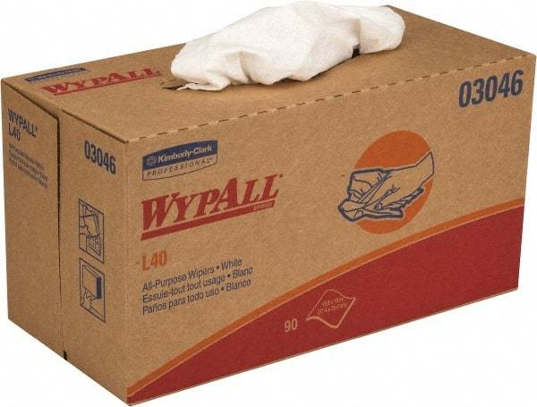 WypAll - L40 Dry General Purpose Wipes - Pop-Up, 10" x 10-3/4" Sheet Size, White - All Tool & Supply