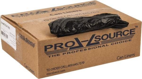 PRO-SOURCE - 0.6 mil Thick, Household/Office Trash Bags - 40" Wide x 46" High, Black - All Tool & Supply