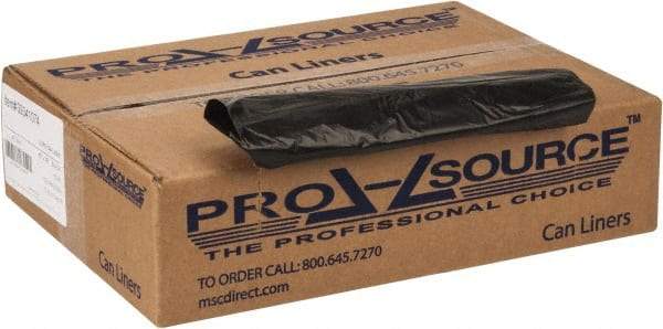 PRO-SOURCE - 0.8 mil Thick, Household/Office Trash Bags - 40" Wide x 46" High, Black - All Tool & Supply