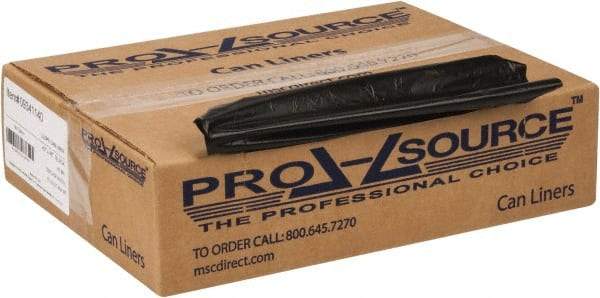 PRO-SOURCE - 0.8 mil Thick, Household/Office Trash Bags - 43" Wide x 48" High, Black - All Tool & Supply