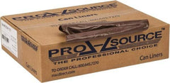 PRO-SOURCE - 0.8 mil Thick, Household/Office Trash Bags - 38" Wide x 58" High, Black - All Tool & Supply