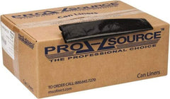 PRO-SOURCE - 1.25 mil Thick, Heavy-Duty Trash Bags - 38" Wide x 58" High, Black - All Tool & Supply