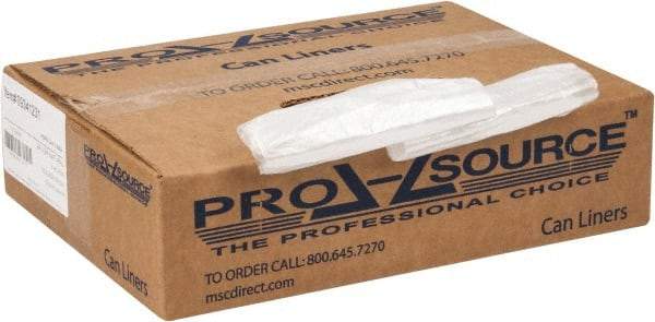 PRO-SOURCE - 0.31 mil Thick, Household/Office Trash Bags - 24" Wide x 24" High, Clear - All Tool & Supply