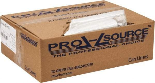 PRO-SOURCE - 0.31 mil Thick, Household/Office Trash Bags - 24" Wide x 33" High, Clear - All Tool & Supply