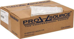 PRO-SOURCE - 0.39 mil Thick, Household/Office Trash Bags - 30" Wide x 37" High, Clear - All Tool & Supply