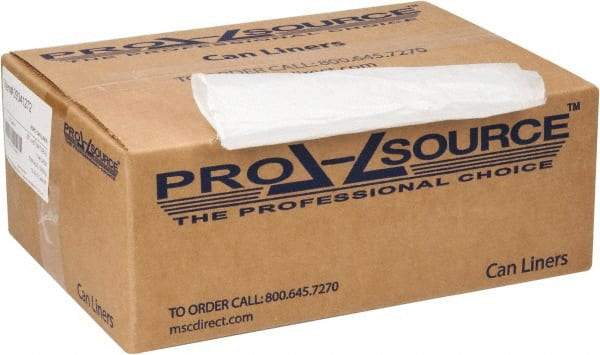 PRO-SOURCE - 0.43 mil Thick, Household/Office Trash Bags - 33" Wide x 40" High, Clear - All Tool & Supply