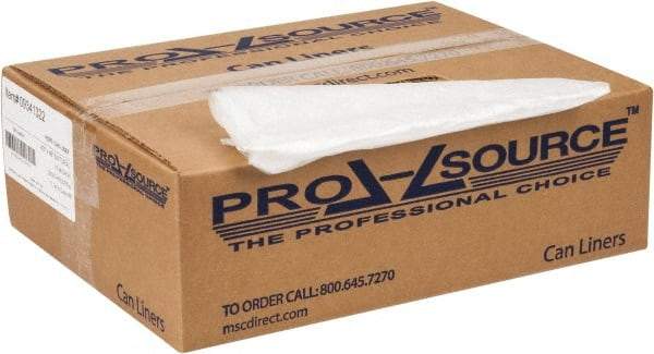 PRO-SOURCE - 0.63 mil Thick, Household/Office Trash Bags - 43" Wide x 48" High, Clear - All Tool & Supply