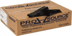 PRO-SOURCE - 0.6 mil Thick, Household/Office Trash Bags - 24" Wide x 31" High, Black - All Tool & Supply