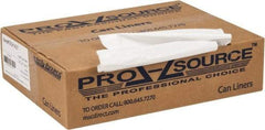 PRO-SOURCE - 0.8 mil Thick, Household/Office Trash Bags - 33" Wide x 39" High, White - All Tool & Supply