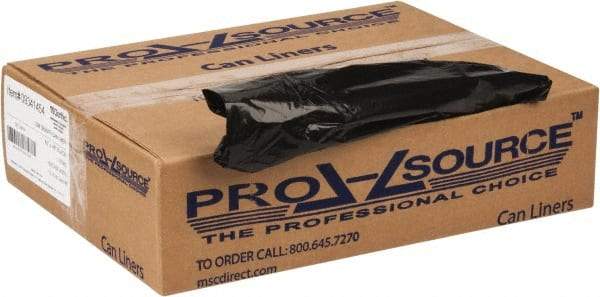 PRO-SOURCE - 1 mil Thick, Heavy-Duty Trash Bags - 43" Wide x 48" High, Black - All Tool & Supply