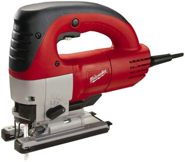 Milwaukee Tool - 6.5 Amp, 3,000 SPM, 1 Inch Stroke Length, Electric Jigsaw - 120V, 12.67 Ft. Cord Length, 45° Cutting Angle - All Tool & Supply