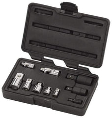 GearWrench - 10 Piece Universal & Socket Adapter Set - 1/4F x 3/8M, 3/8F x 1/4M, 3/8F x 1/2M, 1/2F x 3/8M, 1/2F x 3/4M" 1/4, 3/8 & Impact 1/4, 3/8, 1/2" - All Tool & Supply