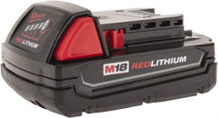 Milwaukee Tool - 18 Volt Lithium-Ion Power Tool Battery - 1.5 Ahr Capacity, 3/4 hr Charge Time, Series M18 RED - All Tool & Supply