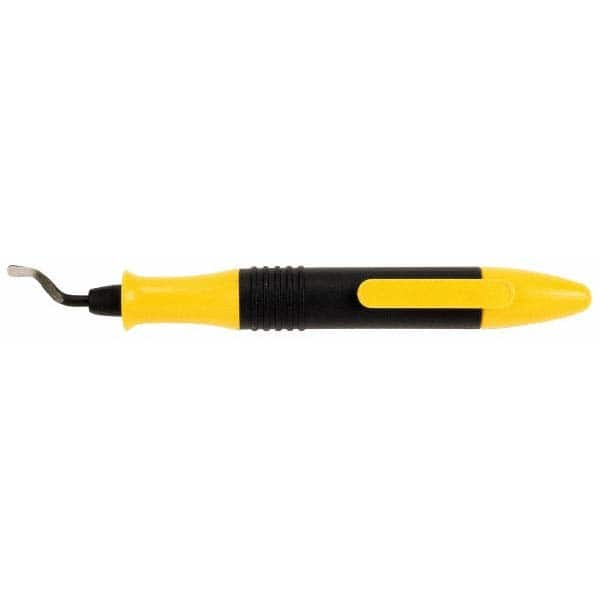 Hand Deburring Tool Set: High Speed Steel Plastic Handle