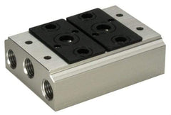 ARO/Ingersoll-Rand - 1/2", 1/2" 2 Station Manifold Stacking Solenoid Valve - For Use with 2 Station - All Tool & Supply