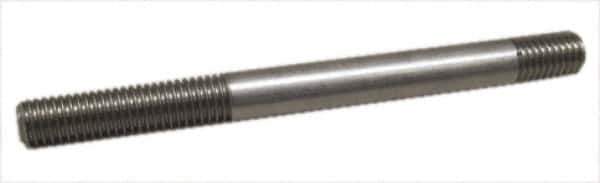 Gibraltar - 3/8-16 4-1/2" OAL Equal Double Threaded Stud - Carbon Steel, Black Oxide Finish, 1-1/4" Equal Thread Length - All Tool & Supply